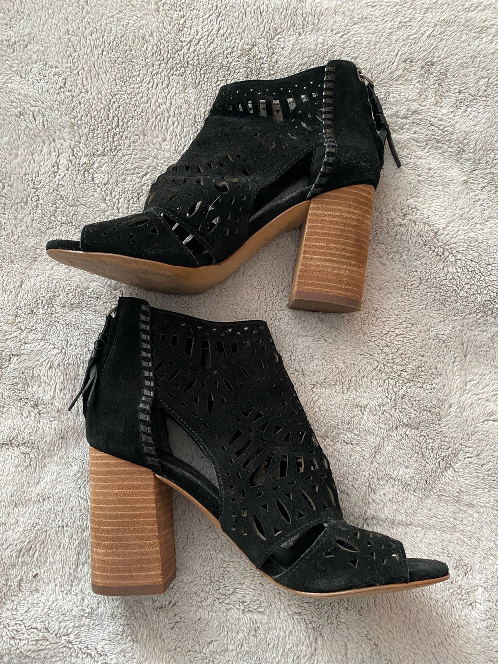 Black wedge sandal